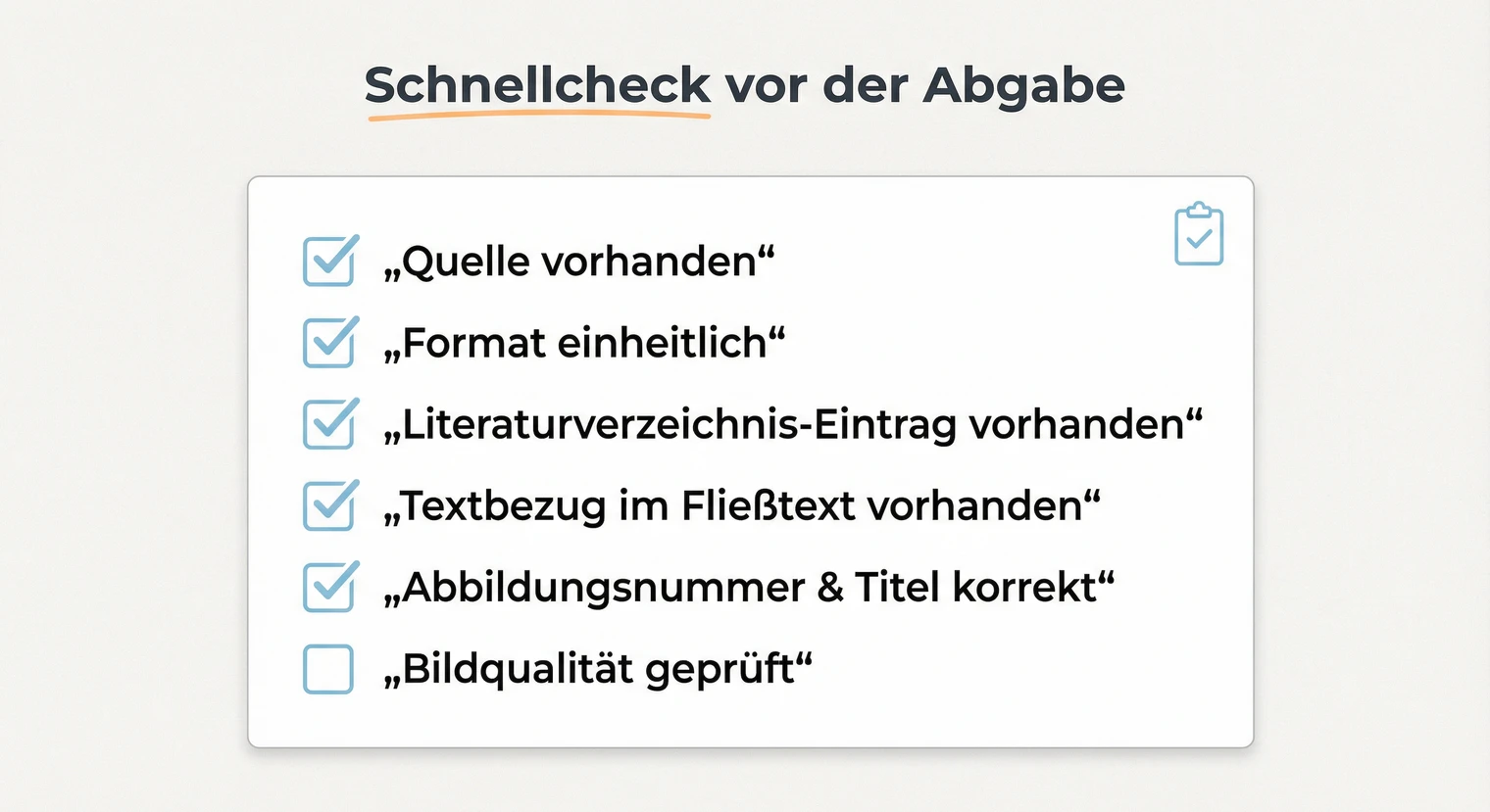 Checkliste für korrekte Bildquellenangaben in der Masterarbeit vor der Abgabe | BachelorHero