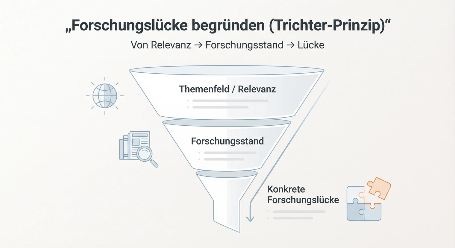 Forschungslücke in der Masterarbeit begründen: Von der Relevanz zur konkreten Lücke | BachelorHero