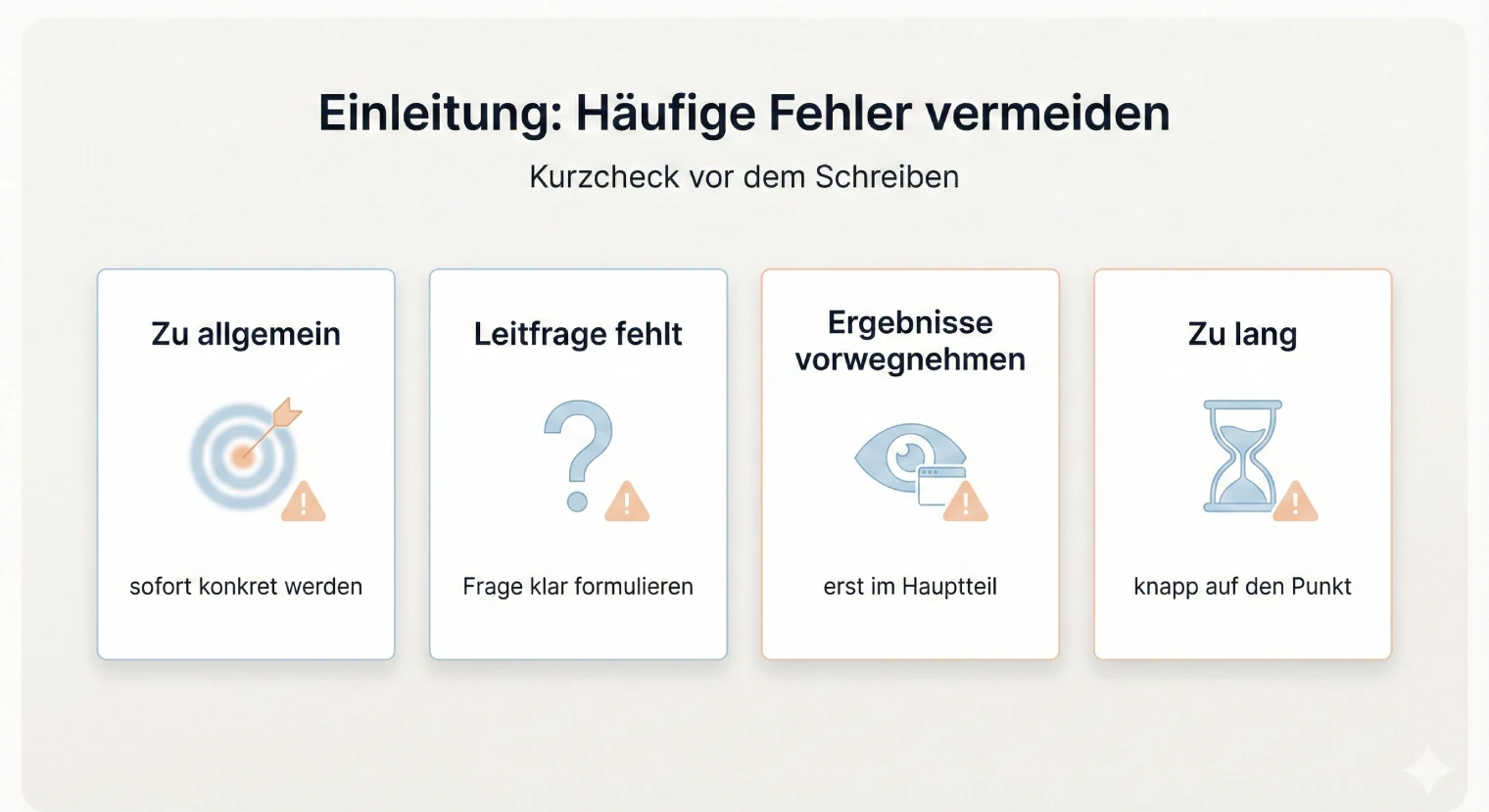Häufige Fehler bei der Einleitung einer Projektarbeit vermeiden | BachelorHero
