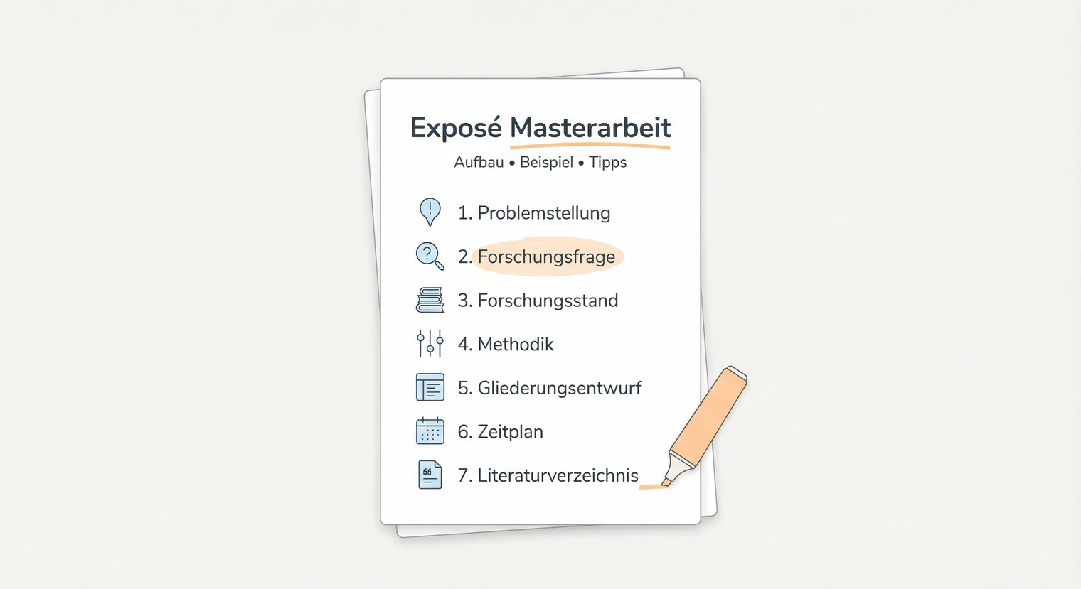 Exposé Masterarbeit 2026: Aufbau, Beispiel & Tipps | BachelorHero