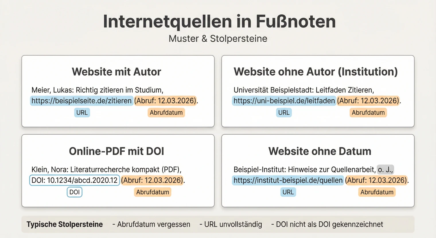 Fußnoten für Internetquellen: URL, Abrufdatum und Autor korrekt angeben | BachelorHero