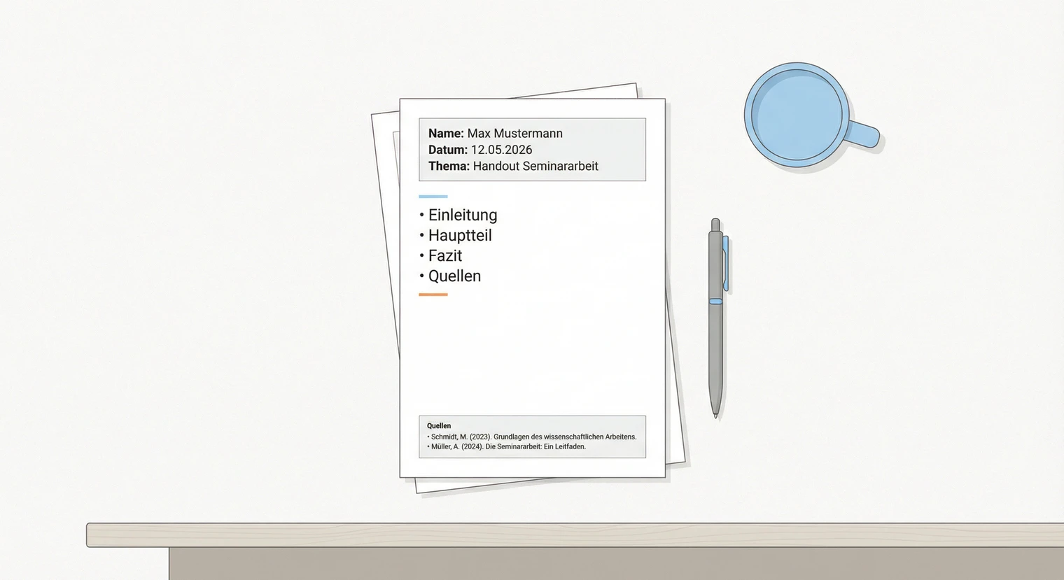 Handout Seminararbeit: Aufbau, Beispiel und Vorlage 2026 | BachelorHero