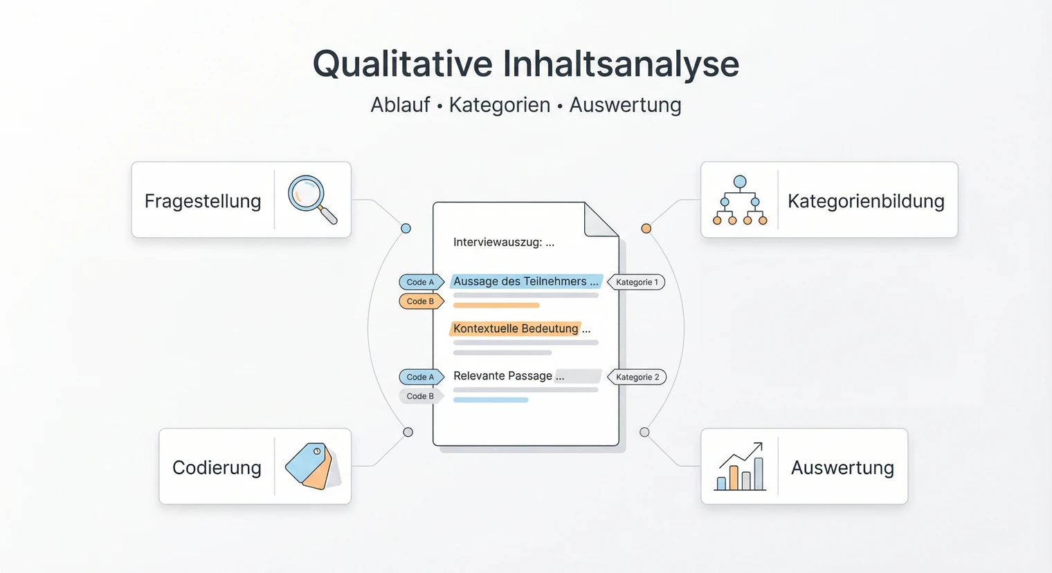 Qualitative Inhaltsanalyse Masterarbeit 2026: Schritte & Kategorien | BachelorHero