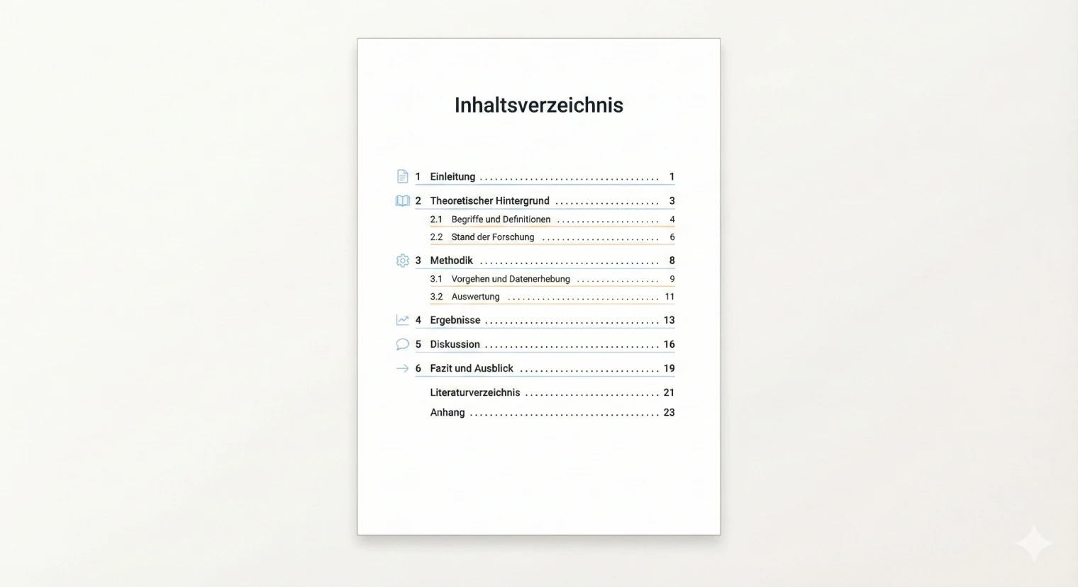 Inhaltsverzeichnis Projektarbeit 2026: Aufbau und Anleitung | BachelorHero