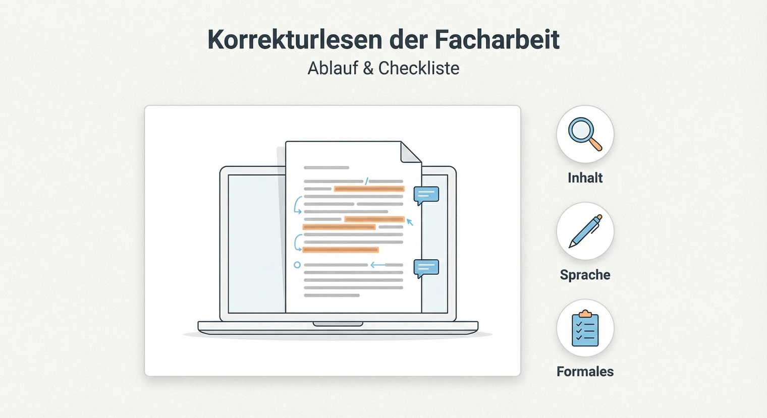 Korrekturlesen Facharbeit 2026: Ablauf, Checkliste & Fehler | BachelorHero