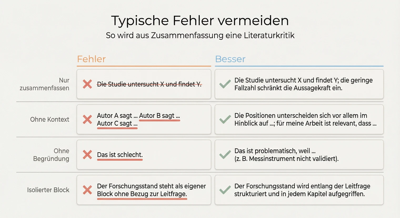 Häufige Fehler bei der Literaturkritik in der Bachelorarbeit vermeiden | BachelorHero