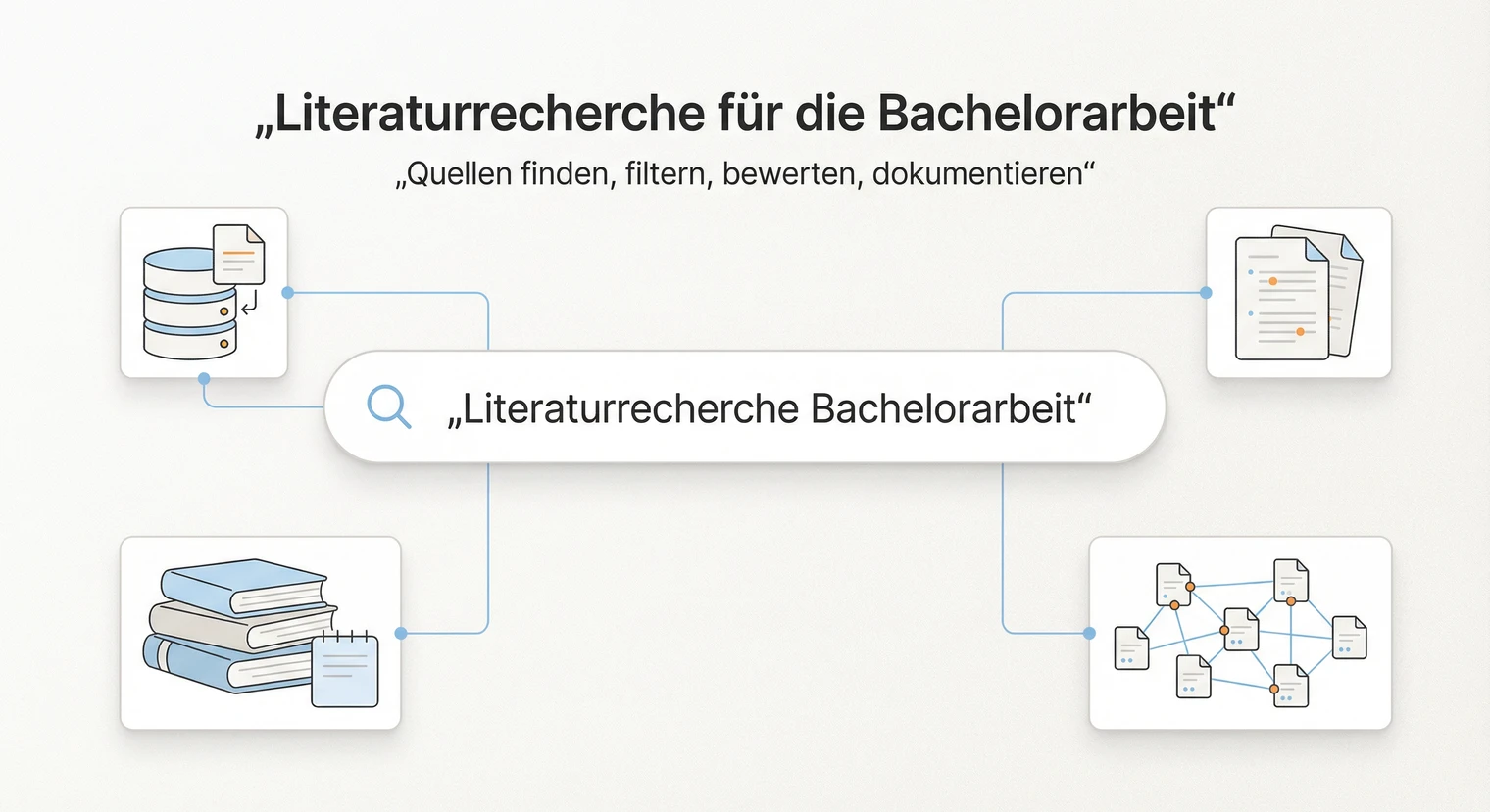 Literaturrecherche Bachelorarbeit: Datenbanken, Suchstrings & Tipps 2026 | BachelorHero