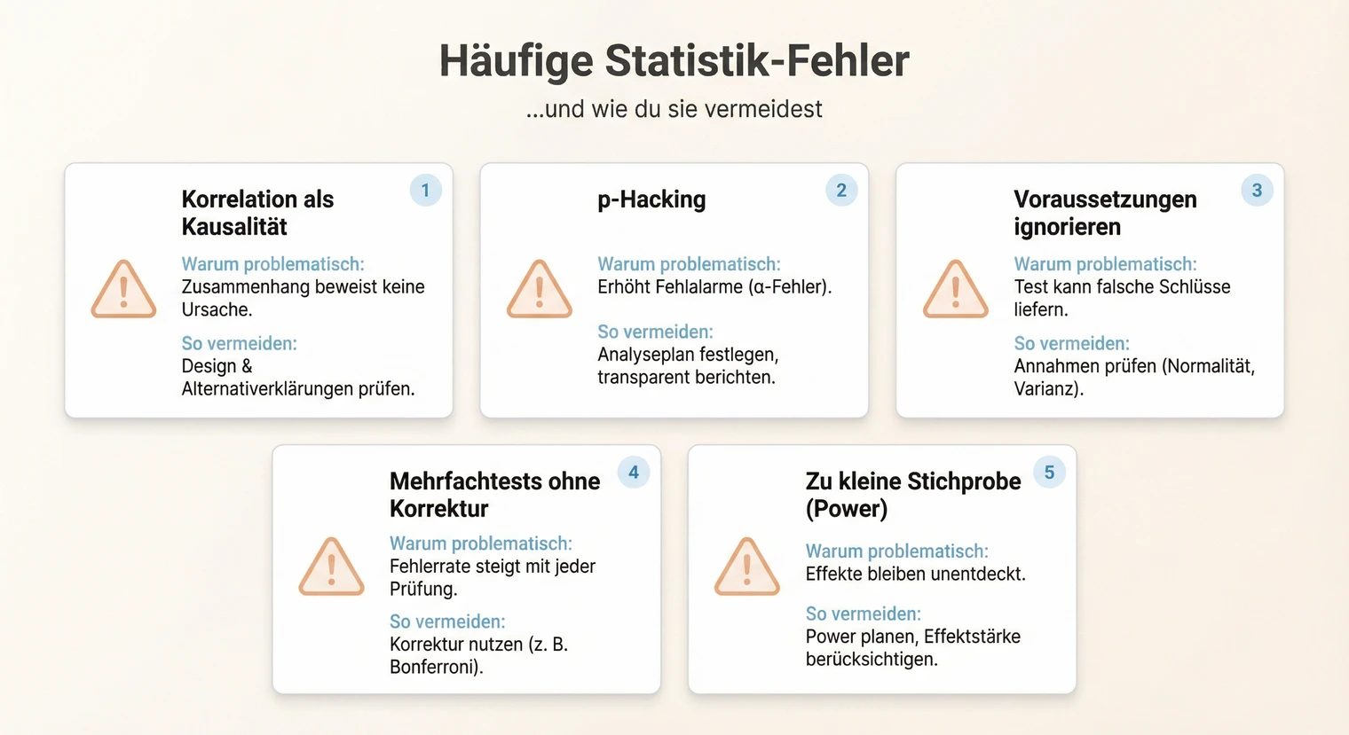 Häufige Statistik-Fehler in Masterarbeiten vermeiden | BachelorHero