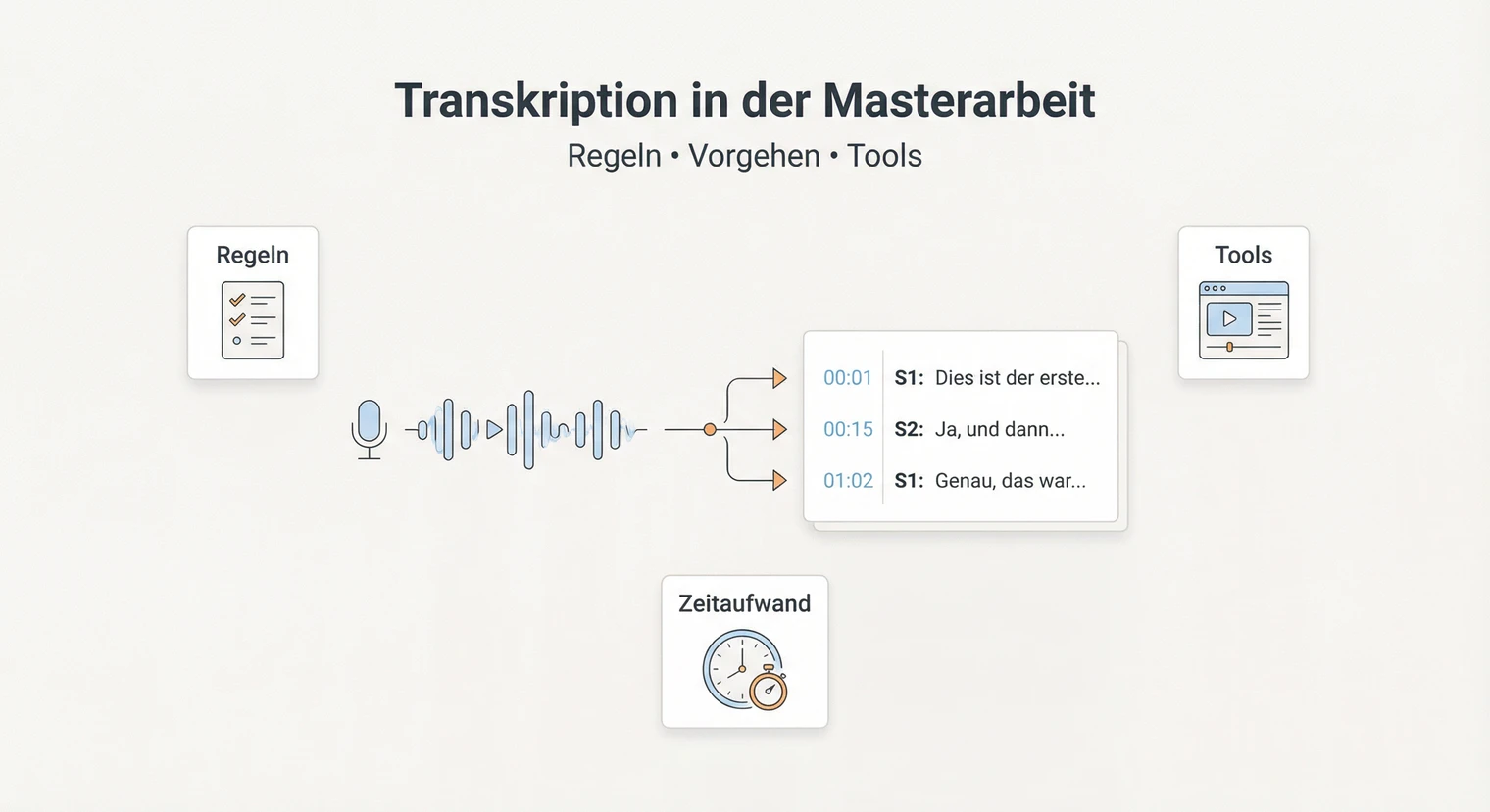 Transkription Masterarbeit 2026: Regeln, Vorgehen und Tools | BachelorHero