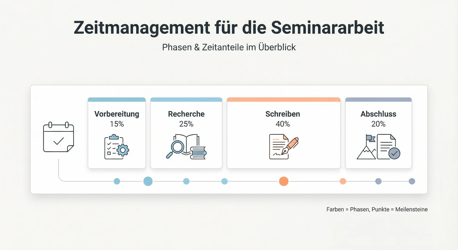 Zeitmanagement Seminararbeit: Zeitplan, Phasen & Tipps 2026 | BachelorHero