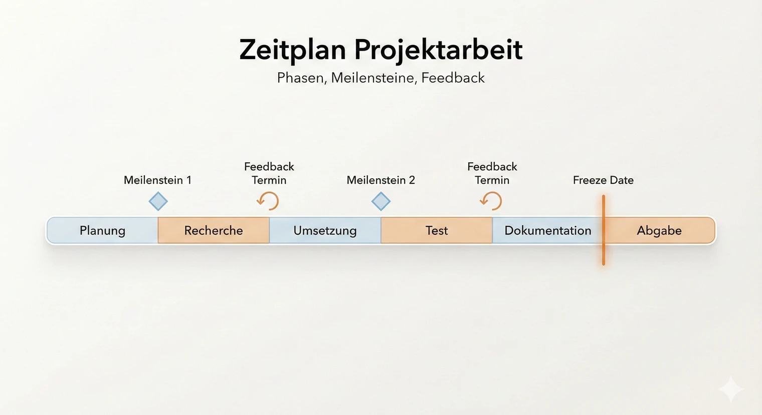 Zeitplan Projektarbeit: Vorlage, Meilensteine und Projektstrukturplan 2026 | BachelorHero