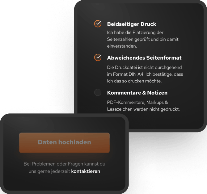 Druckdaten Vorschau & Prüfung