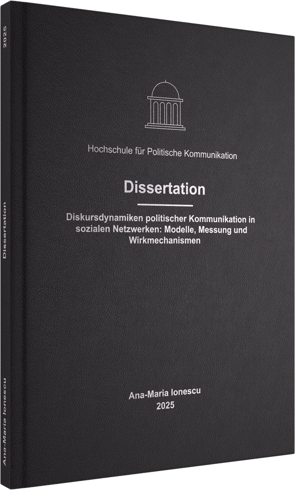 Hardcover mit Prägung in Silber
