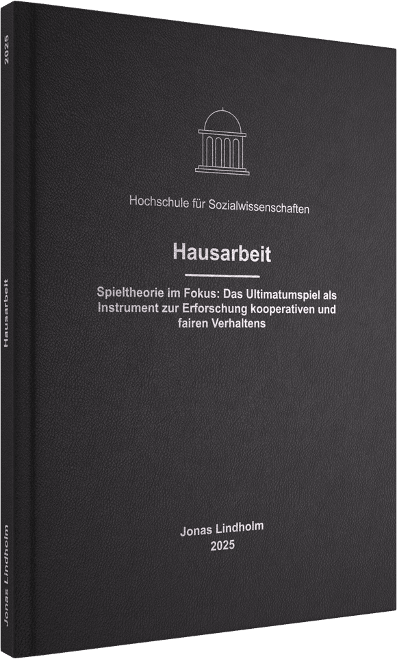 Hardcover mit Prägung in Silber